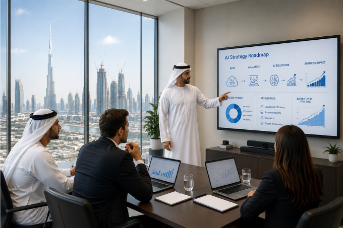 استشارات استراتيجيات الذكاء الاصطناعي في الإمارات العربية المتحدة: دليل شامل للشركات