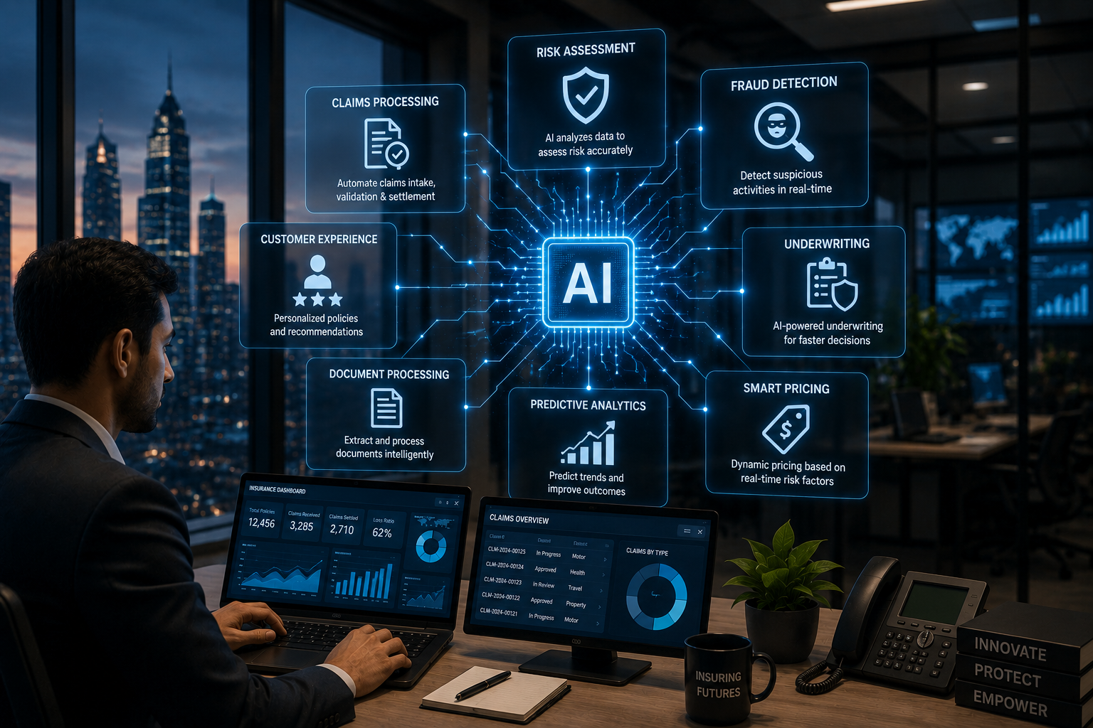 حلول الذكاء الاصطناعي لقطاع التأمين في الإمارات العربية المتحدة